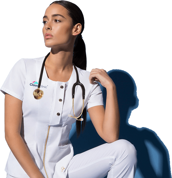 Concierge nurse arriving at a patient’s home